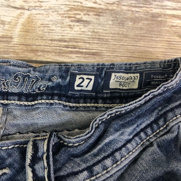 Miss Me jeans bootcut women’s size 27 light wash - Picture 3 of 8